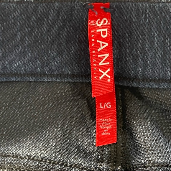 SPANX Jeggings Womens Size Large Pull On Elastic Waist Stretch Back pockets - Picture 3 of 8